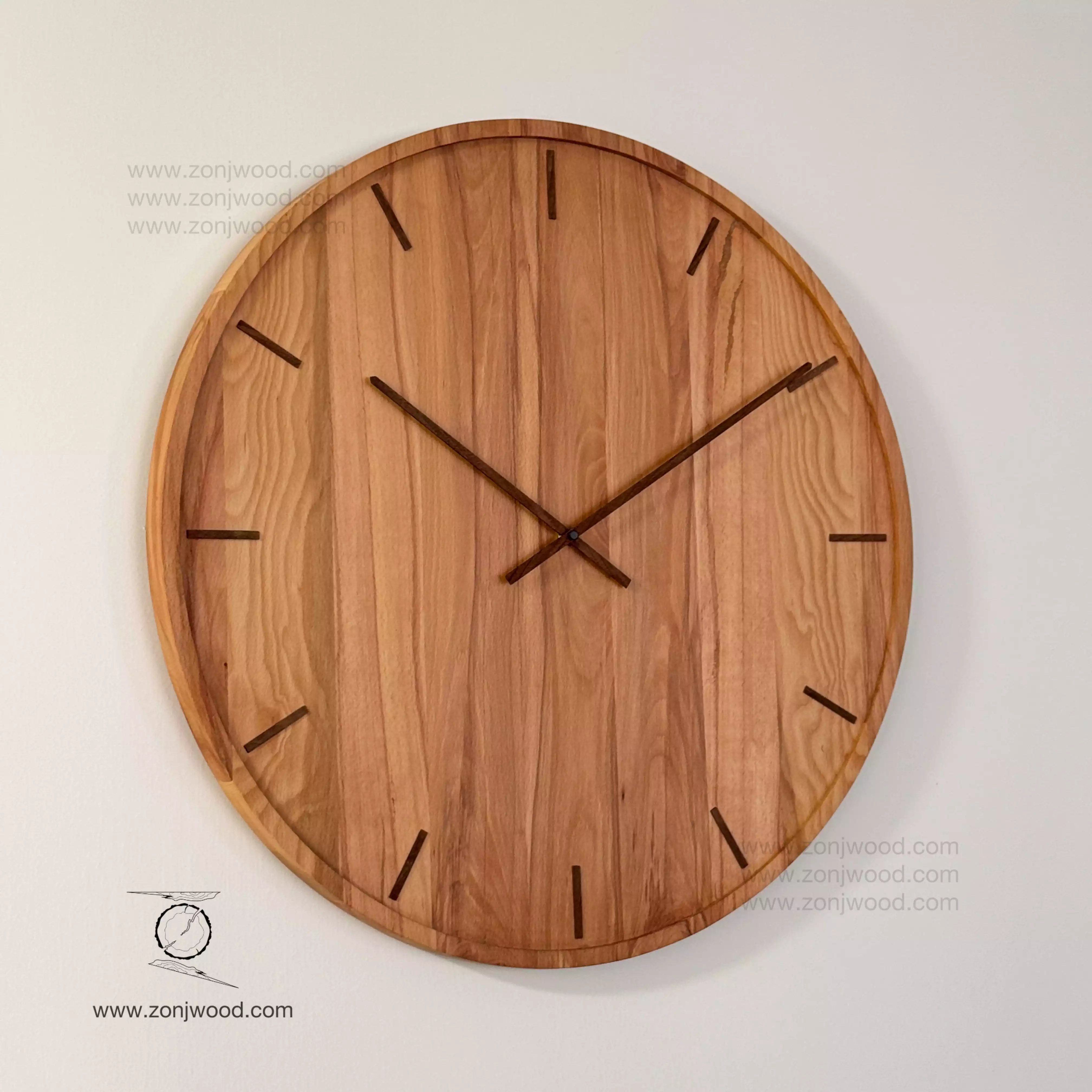 ساعت دیواری چوب راش گرجی